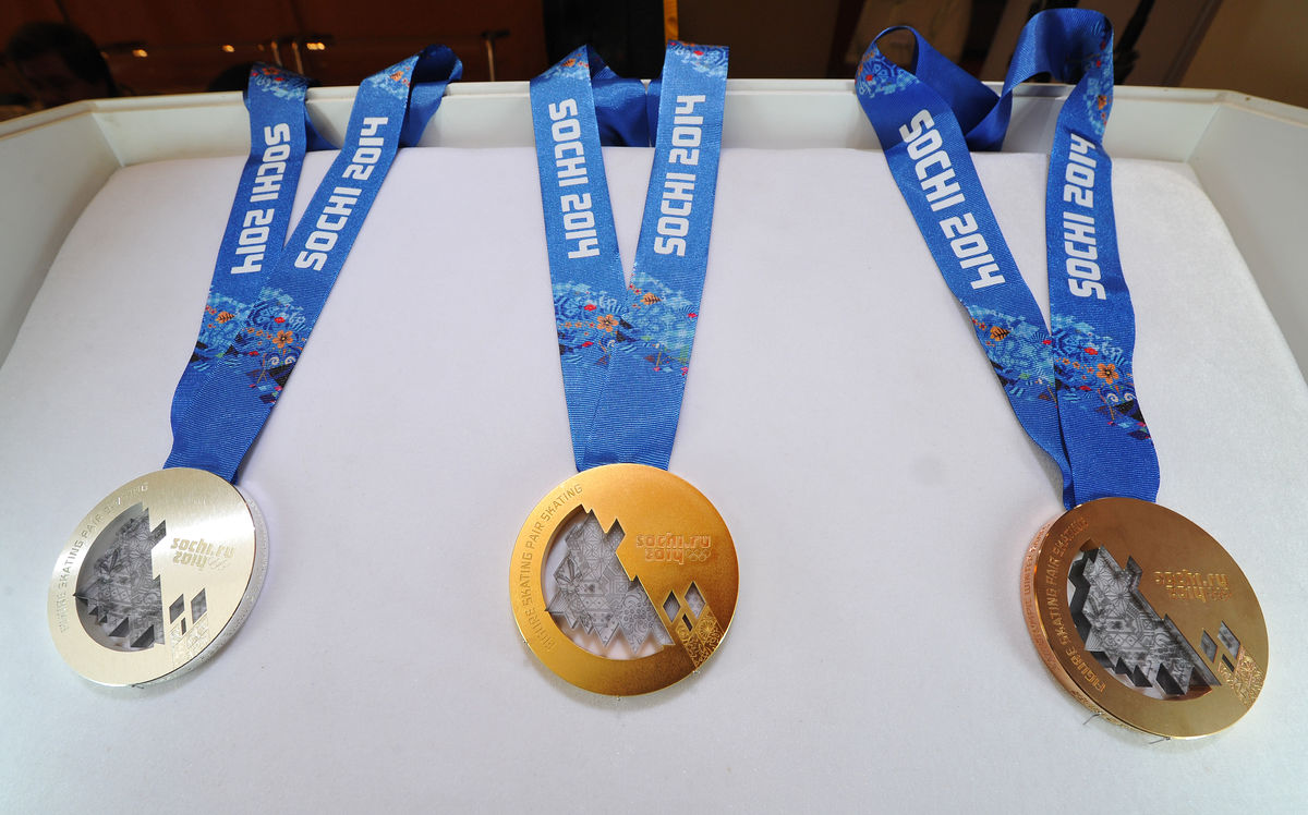 Медали Олимпийских игр 2014 года в Сочи.