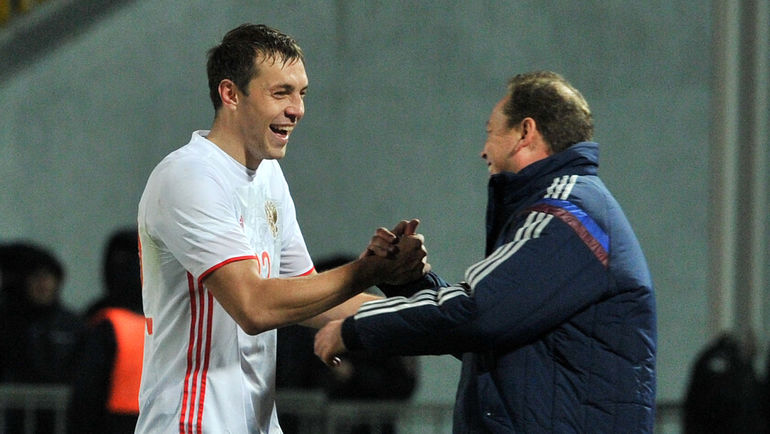 Артем ДЗЮБА и Леонид СЛУЦКИЙ. Фото Алексей ИВАНОВ,