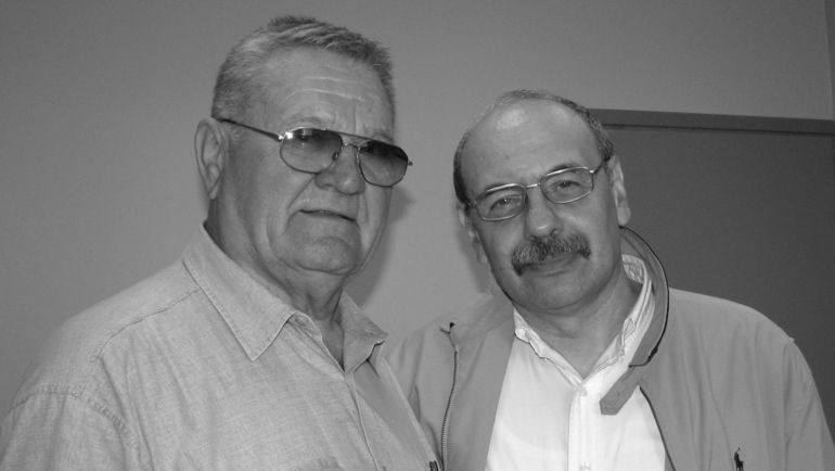 Leonid Zhabotinsky and Yefim Shainsky. Photo Yefim Shainsky, & quot; FE & quot;