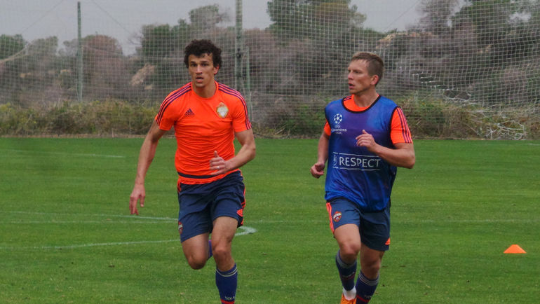 Роман ЕРЕМЕНКО и Александр ЦАУНЯ. Фото Роман ЛЯХОВЕНКО, ПФК ЦСКА