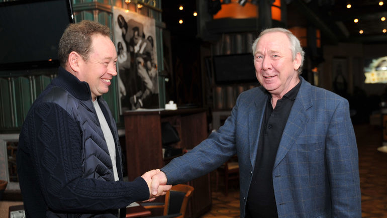 Леонид СЛУЦКИЙ и Олег РОМАНЦЕВ. Фото Татьяна ДОРОГУТИНА