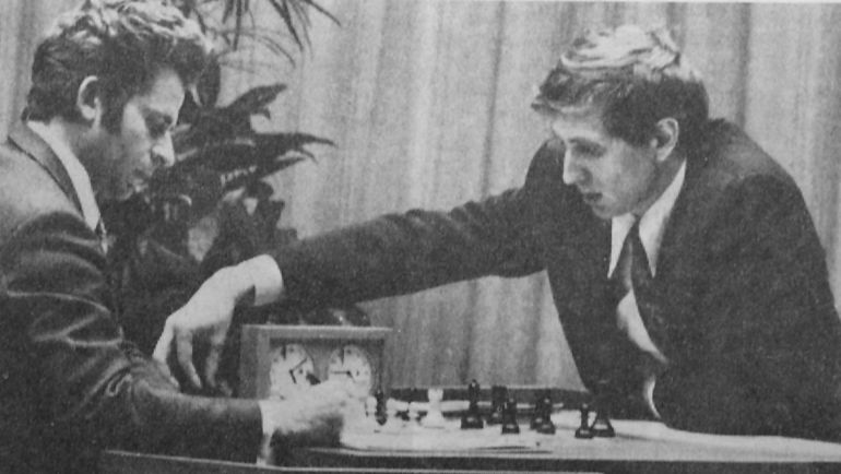 1972 год. Рейкьявик. Матч за звание чемпиона мира. Борис СПАССКИЙ и Бобби ФИШЕР.