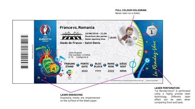 Образец билета на ЕВРО-2016
