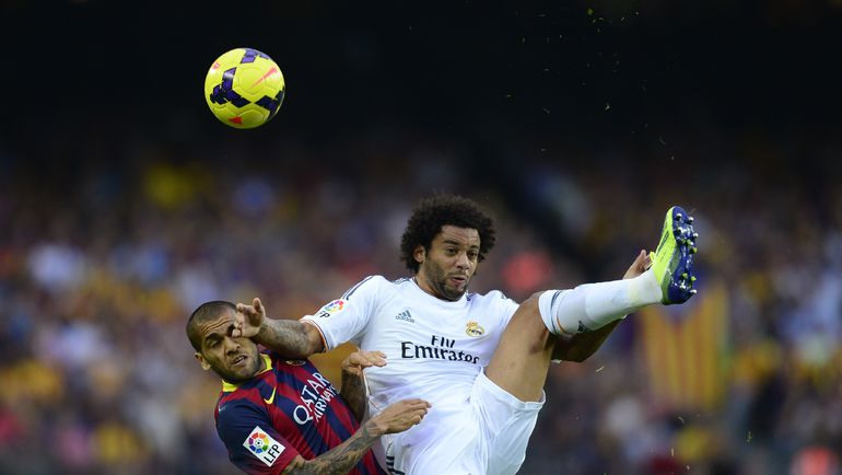 Dani Alves and Marcelo. Photo AFP Dani Alves and Marcelo. Photo AFP