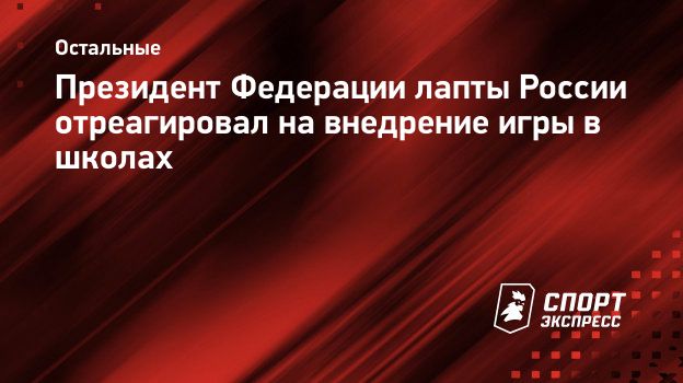 Президент Федерации лапты России отреагировал на внедрение игры в школах.  Спорт-Экспресс