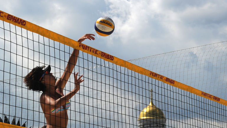 В Москве состоится этап Мирового тура по пляжному волейболу. Фото AFP
