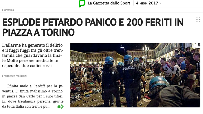 La Gazzetta dello Sport. La Gazzetta dello Sport.