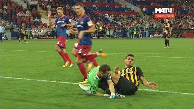 Травма Игоря Акифнеева на 90+1-й минуте. Травма Игоря Акифнеева на 90+1-й минуте.