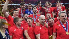 Воскресенье. Краков. Германия - Россия - 2:3. Россияне празднуют победу.