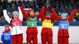 Суббота. Пхенхчан. Россиянки выиграли бронзу в лыжной эстафете.