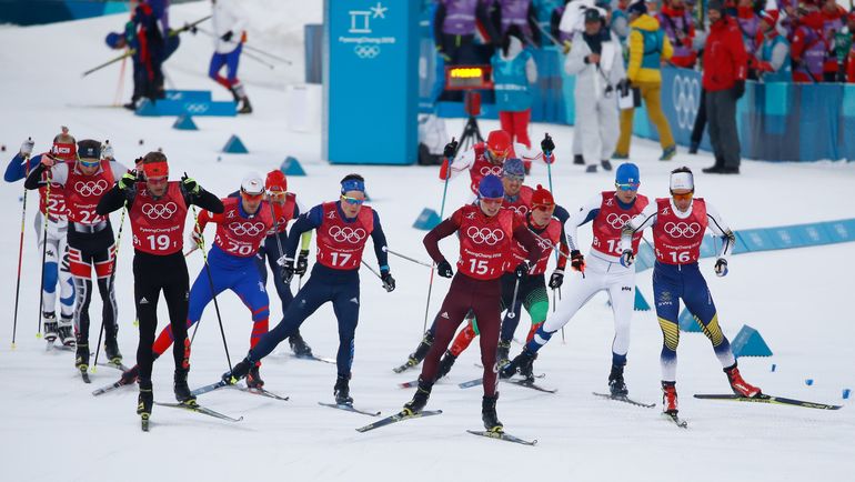 Россия - в борьбе за медали. Командный спринт. Фото AFP