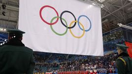 Сегодня. Пхенчхан. Россия - Германия - 4:3 ОТ. Хоккеисты сборной России не могли послушать свой гимн на награждении после игры.