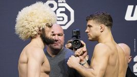 Хабиб НУРМАГОМЕДОВ (слева) и Эл ЯКВИНТА.