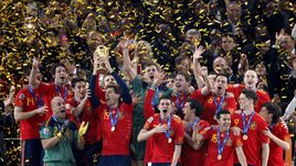 11 июля 2010. Йоханнесбург. Сборная Испании выиграла чемпионат мира 2010.