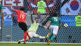 Среда. Казань. Корея - Германия - 2:0. 90+3-я минута. КИМ ЕН ГВОН открывает счет. Второй мяч корейцы проведут в пустые ворота чемпиона мира-2014.