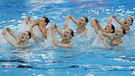 6 августа. Глазго. Российские синхронистки во время выступления.