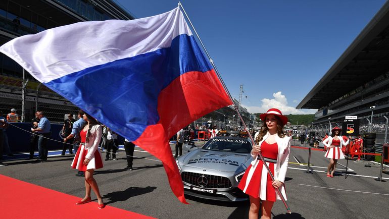 Грид-гелз Гран-при Сочи. Фото AFP