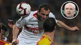 25 апреля. Тула. "Арсенал" – "Спартак" – 3:0. Георгий Мелкадзе в атаке и Игорь Шалимов.