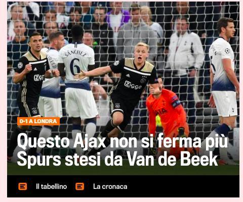    La Gazzetta dello Sport        ""  "" (0:1).