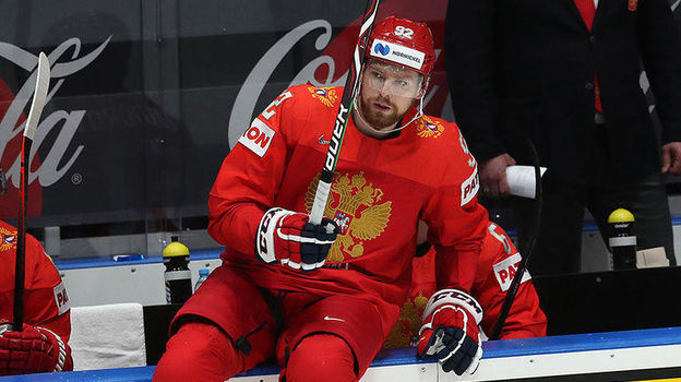 Чемпионат мира по хоккею 2019, Россия – Латвия, 18 мая, интервью с Евгением Кузнецовым