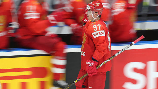 Чемпионат мира по хоккею 2019, Россия – Швейцария, интервью с Никитой Гусевым