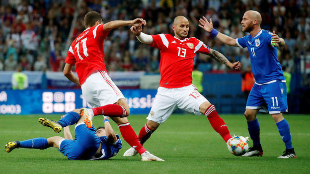 Россия – Кипр – 1:0, 11 июня 2019, обзор матча