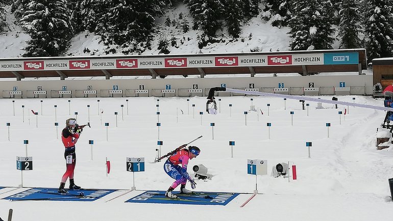 14 декабря. Хохфильцен. Екатерина Юрлова-Перхт на последнем этапе упустила победу в эстафете.