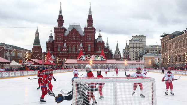 Фестиваль русского хоккея на Красной площади