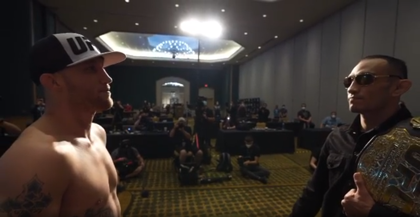 Fergyuson I Getzhi Proveli Duel Vzglyadov I Pozhali Ruki Boks Mma Mma Ufc 249 Sport Ekspress