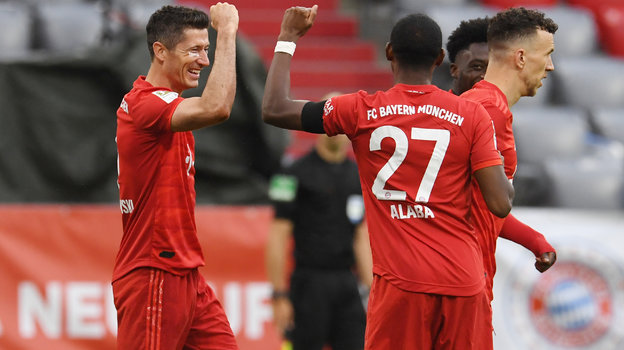 «Бавария» победила «Айнтрахт» в 27-м туре бундеслиги, 5:2, как сыграл нападающий Роберт Левандовски