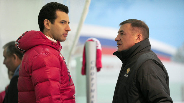Первое интервью Валерия Брагина и Игоря Ларионова после назначения главными тренерами основной и молодежной сборной России