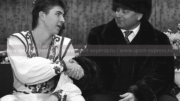 1996 год. Алексей Ягудин и Алексей Мишин. Фото Дмитрий Солнцев 1996 год. Алексей Ягудин и Алексей Мишин. Фото Дмитрий Солнцев