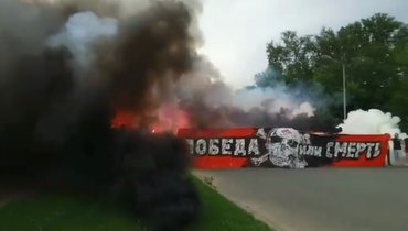 Акция болельщиков «Спартака».