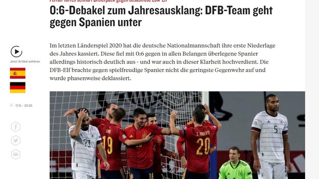 Реакция Kicker на поражение Германии от испанцев. Фото Kicker Реакция Kicker на поражение Германии от испанцев. Фото Kicker