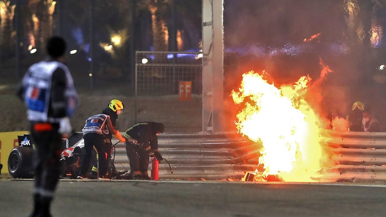 Почему на Гран-при Бахрейна загорелась машина Грожана
