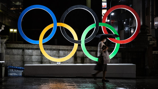 Олимпийские кольца в Токио. Фото Getty Images
