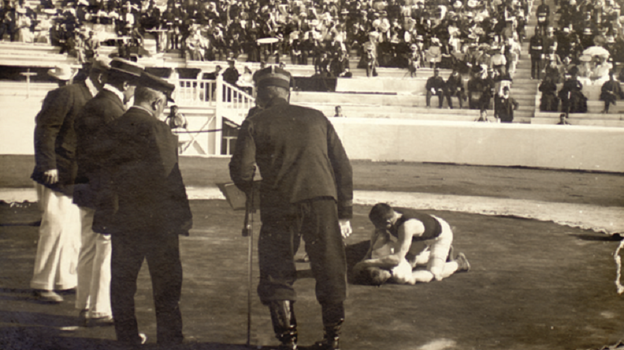 Борьба на первых Олимпийских играх. Фото 1896.gr
