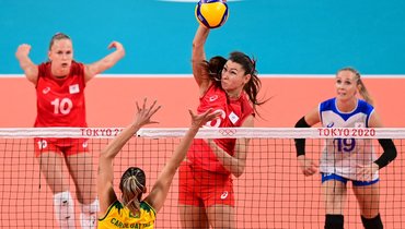 Женская сборная России уступила бразильянкам во втором сете четвертьфинала Олимпиады
