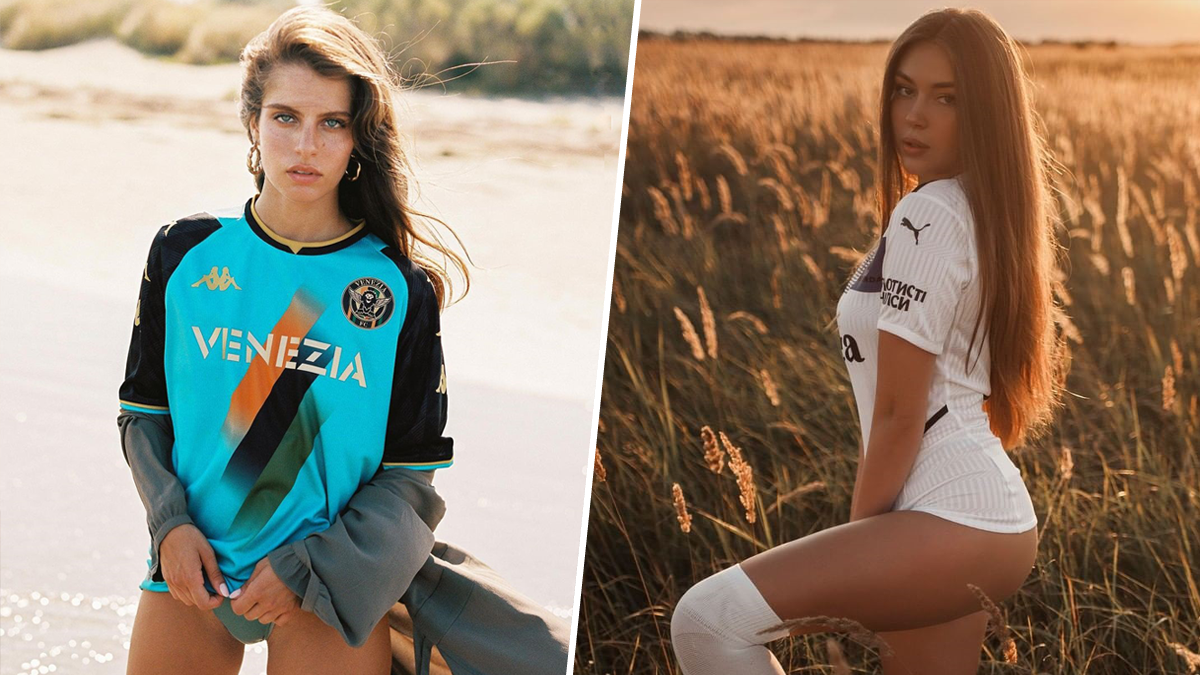 Новая мода: девушки-модели презентуют форму футбольных клубов, фото,  Инстаграм. Спорт-Экспресс
