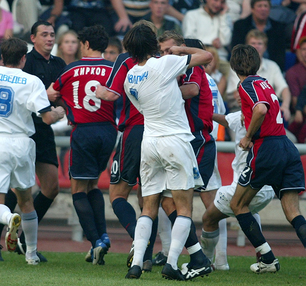 29 августа 2004 года. «Сатурн» — ЦСКА — 0:1. Знаменитая драка в Раменском. Фото Алексей Иванов, -