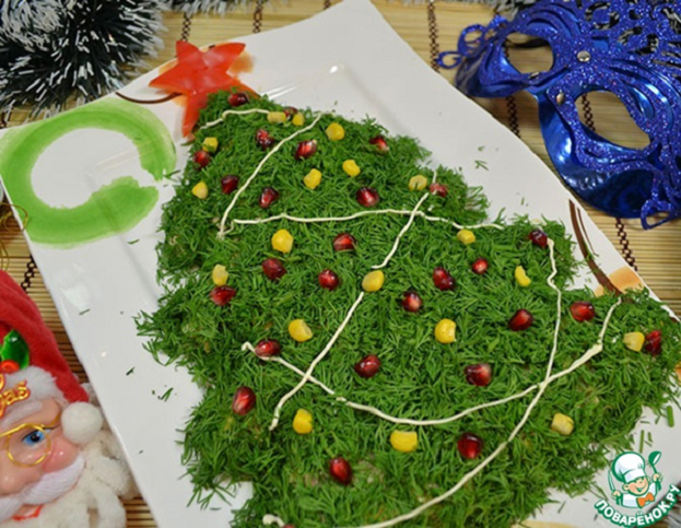 15 красиво оформленных новогодних салатов | Дачная кухня (slep-kostroma.ru)