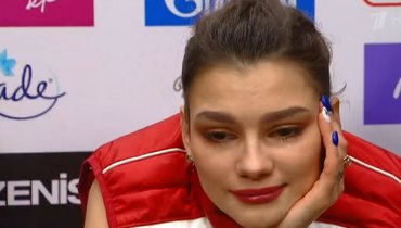 Самодурова не сдержала слез после произвольной программы на чемпионате России