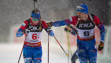 Елисеев и Буртасова завоевали серебро в пасьюте в рамках «Рождественской гонки»