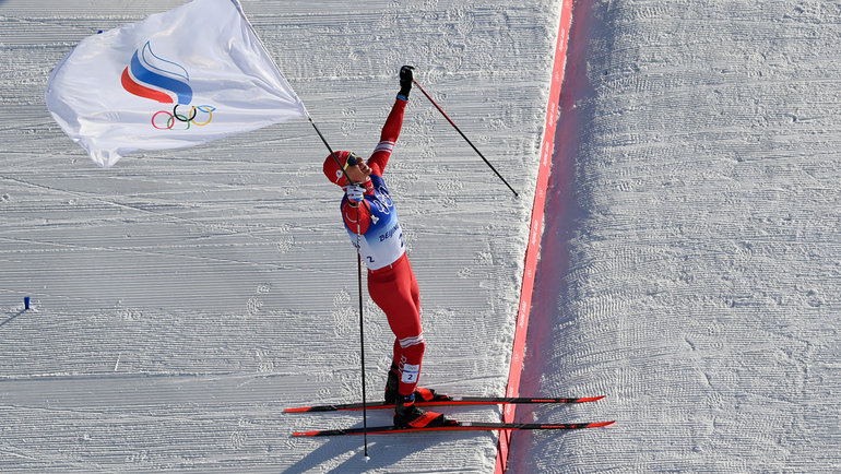 Спортсмен после финиша