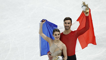 Французские танцоры на льду Пападакис и Сизерон установили мировой рекорд по сумме баллов на Олимпиаде