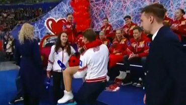Ягудин отнес Щербакову на руках в зону Kiss&Cry после выступления на Кубке Первого канала