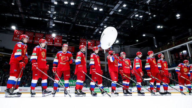 Хоккеисты сборной России. Фото Дарья Исаева, "СЭ"