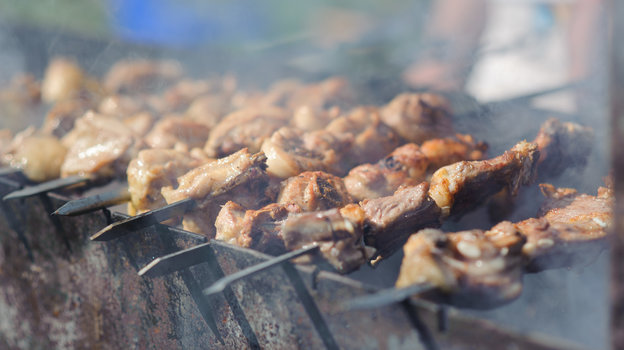 Шашлык считается достаточно вредной едой для человека. Фото Global Look Press