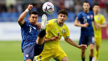 Казахстан переиграл Словакию в матче Лиги наций