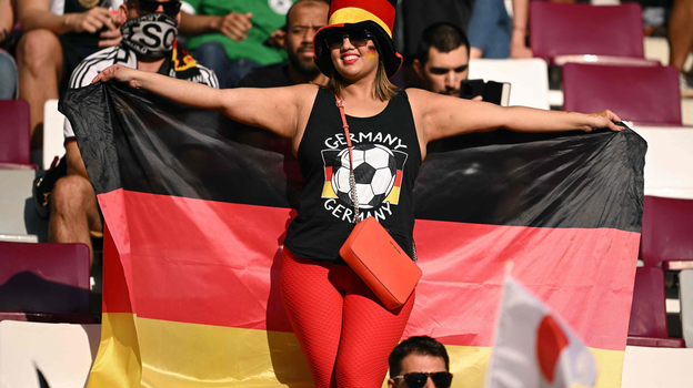 Болельщица сборной Германии в Дохе. Фото AFP